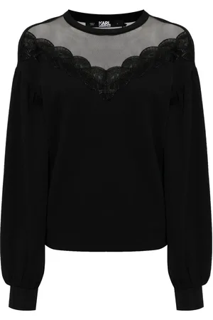 Karl Lagerfeld Sheer-panel sweatshirt