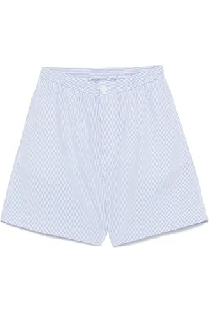Aspesi Striped seersucker bermuda shorts