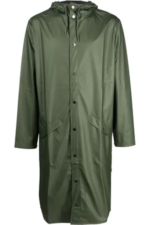 Rains Drawstring hood raincoat