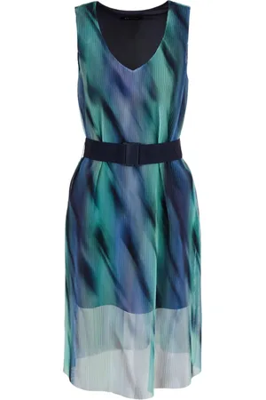 Armani Exchange Graphic-print belted minidress