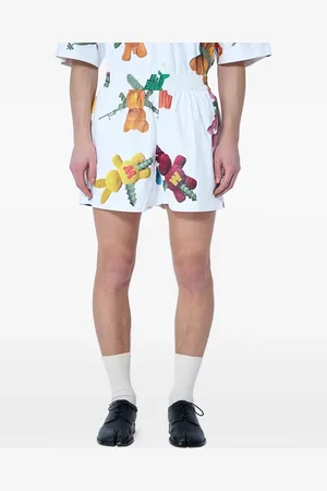 WALTER VAN BEIRENDONCK Teddy bear-print shorts