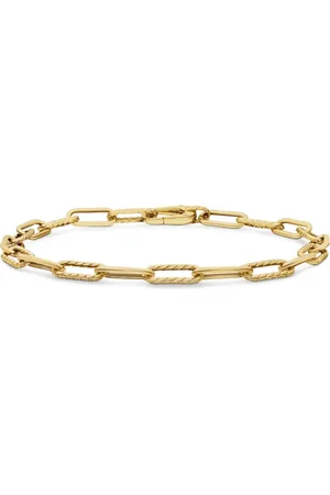 David Yurman 18kt yellow DY Madison chain bracelet (4mm)