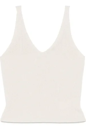 PESERICO SIGN Ribbed-knit tank top