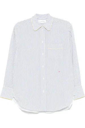 Victoria Beckham Striped pajama-style shirt