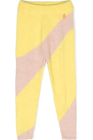 The Animals Observatory Striped intarsia-knit trousers