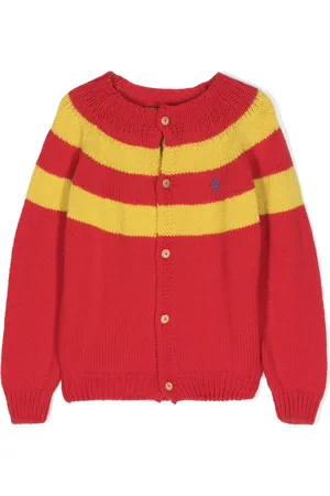 The Animals Observatory Toucan striped wool cardigan
