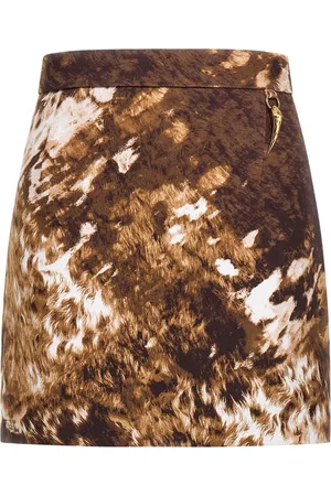 Roberto Cavalli Appaloosa-print mini skirt