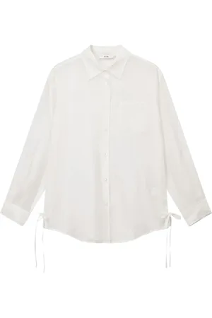 B+AB Tie-detail button-up shirt