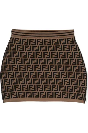 Fendi FF knitted mini skirt