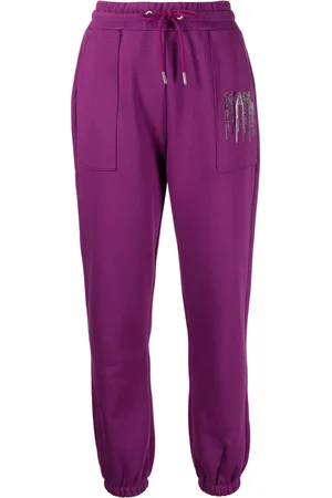 Karl Lagerfeld Rhinestone logo-embellished track pants