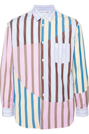 Comme des Garçons Patchwork striped shirt