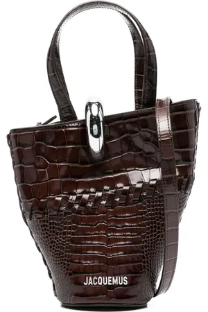 Jacquemus Croc-embossed tote bag