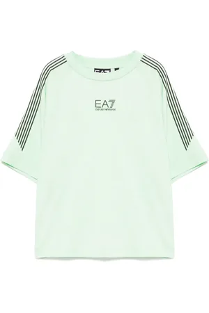 EA7 Logo print cotton t-shirt