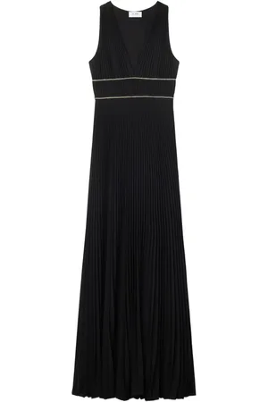 ST. JOHN Pleated Italian gown