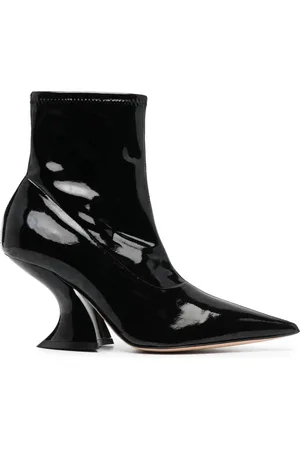 Casadei Elodie 80mm leather ankle boots