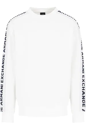 Armani Exchange Logo-strap crew-neck sweatshirt