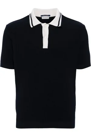 Paul & Shark Fine-ribbed cotton polo shirt