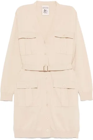 SEMICOUTURE Fine-knit cardi-coat
