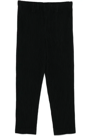Issey Miyake Plissé-effect trousers
