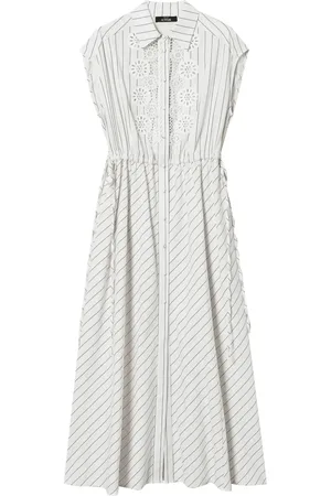 Twin-Set Macramé-detail maxi dress