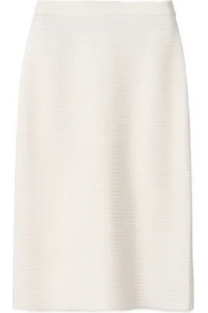 Fabiana Filippi Hopsack knitted midi skirt