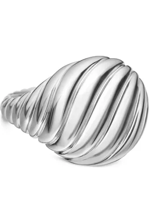 David Yurman Sterling Sculpted Cable pinky ring (13mm)