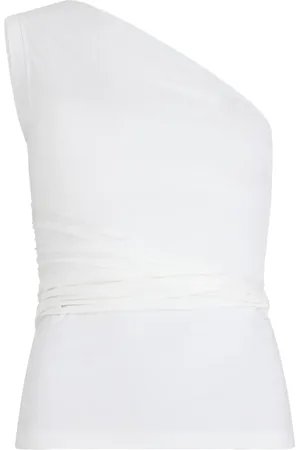 Patou One-shoulder organic cotton top