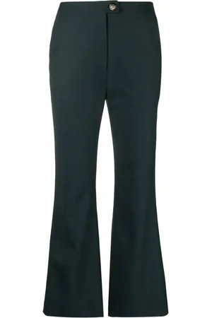 Nanushka Kyma cropped kick-flare trousers