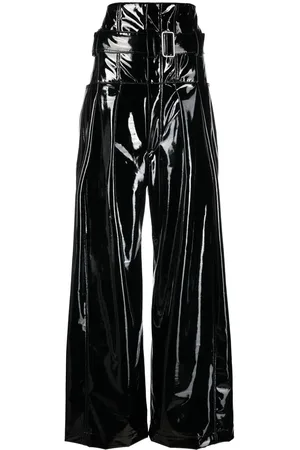 Serafini High-shine wide-leg trousers