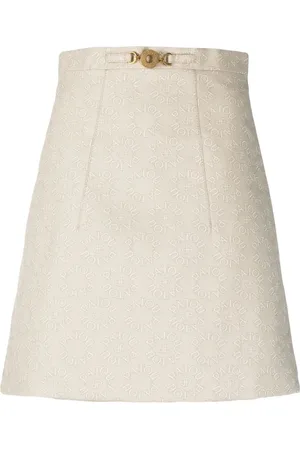 Patou Medallion A-line skirt