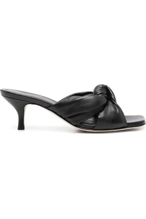 Fabiana Filippi 60mm knot-detailed leather mules