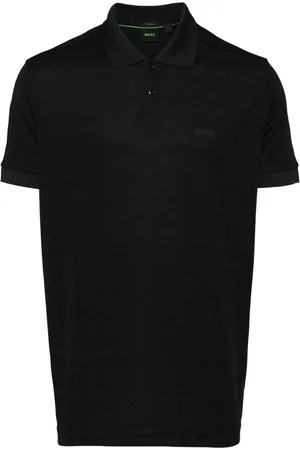 HUGO BOSS Logo-print monogram-pattern polo shirt