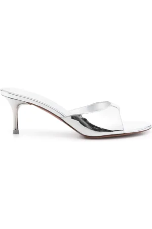 Amina Muaddi 60mm Jeanne Slipper mules