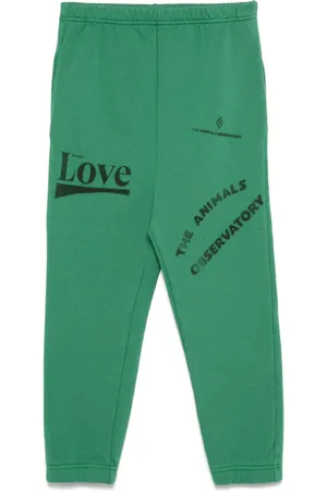 The Animals Observatory Logo-print track pants