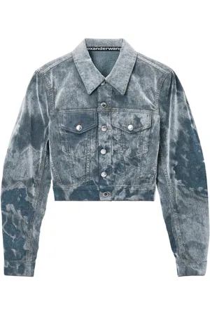 Alexander Wang Cloud-print trucker jacket