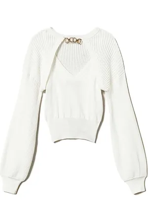 Twin-Set Logo-plaque sweater set