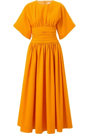 Carolina Herrera Cummerbund-waist midi dress