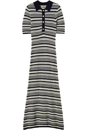 Twin-Set Striped knitted dress