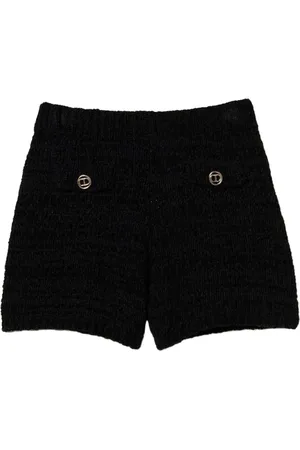 Twin-Set Oval T button-detail shorts
