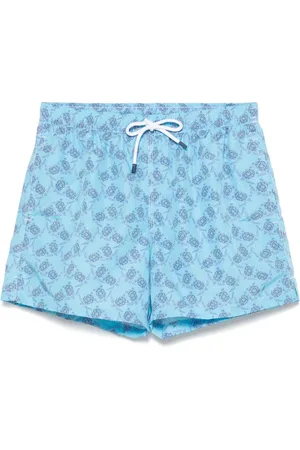 FEDELI Turtle-print swim shorts