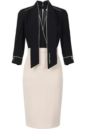 Elisabetta Franchi Georgette crepe dress