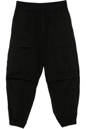 THOM KROM Drawstring-waistband cargo trousers