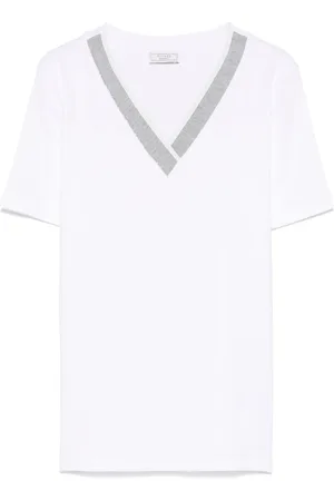 PESERICO SIGN Contrast-collar T-shirt