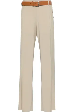 Moschino Belted straight-leg trousers