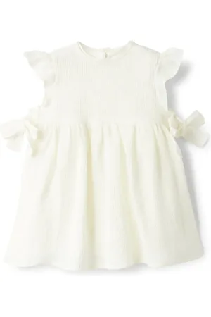 Il gufo Bow-detail dress