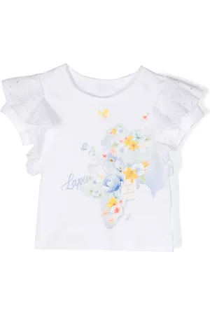 Lapin House Floral-print cotton T-shirt