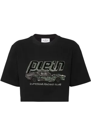 Philipp Plein Car cropped t-shirt