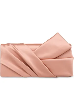 Alberta Ferretti Panelled satin clutch bag