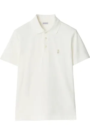 Burberry Embroidered-logo polo shirt