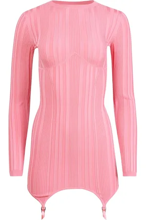 FLEUR DU MAL Garter mini dress